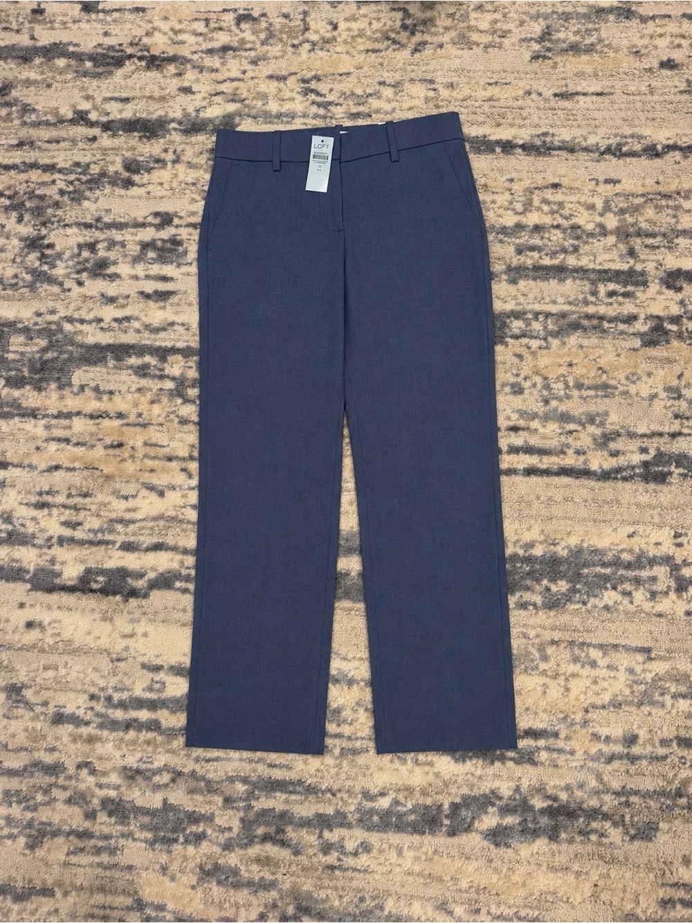 NWT LOFT Petite Straight leg Riviera Mid Rise Slim Ankle Length pants